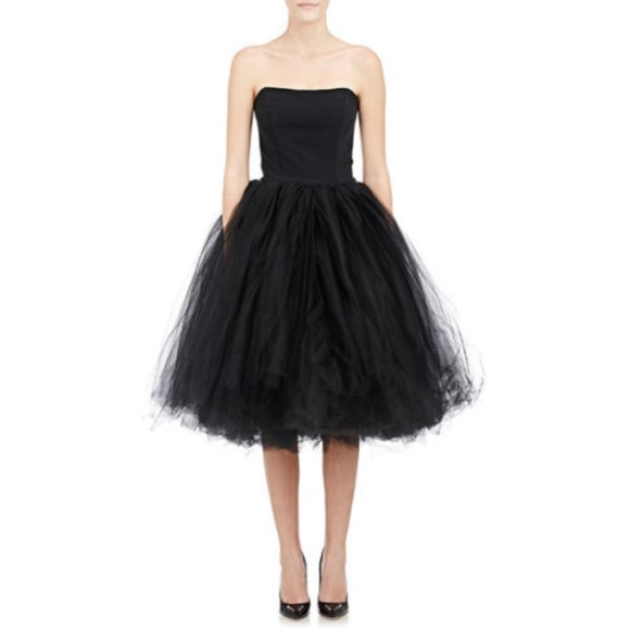 bustier tulle dress
